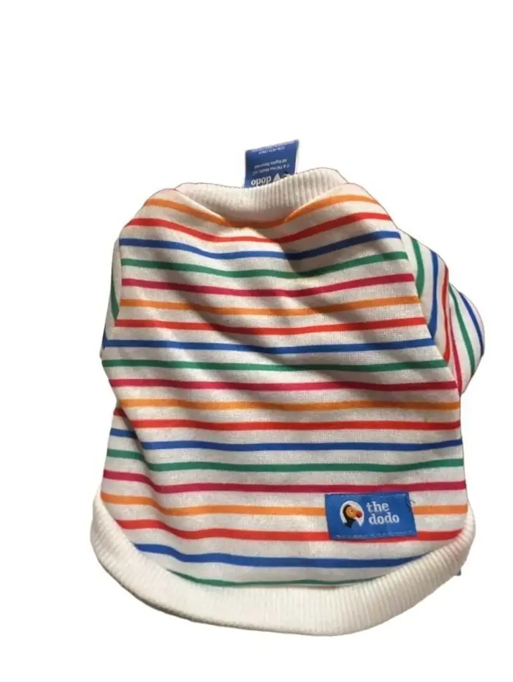 The Dodo Rainbow Striped Pet T-shirt Dog Cat